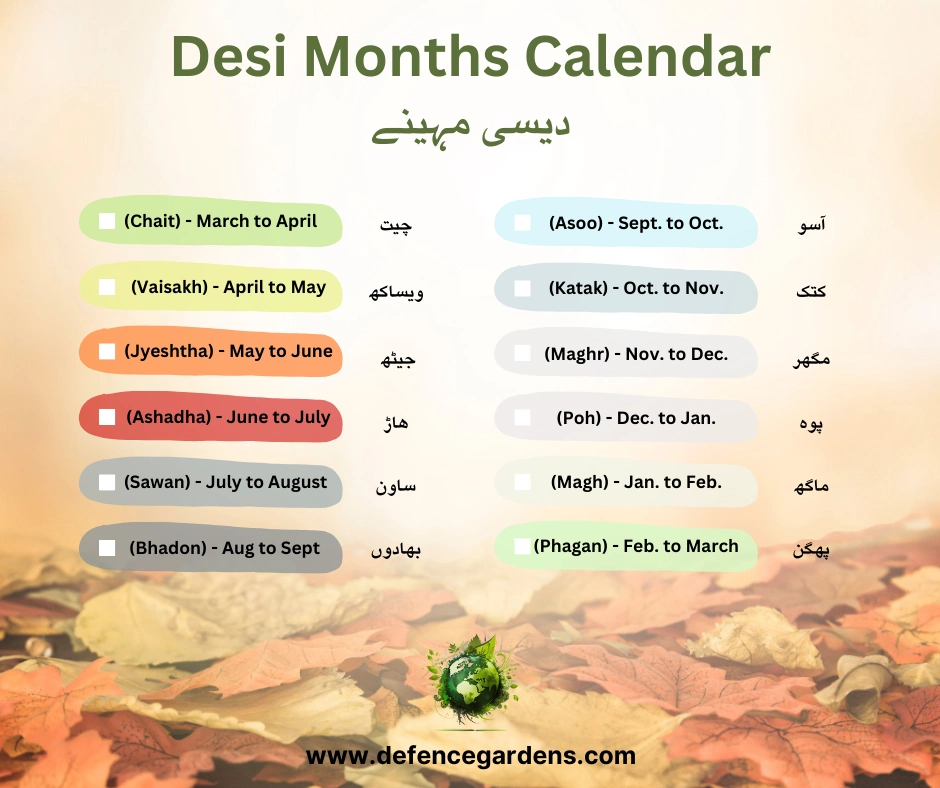 Desi Months Today's Significance and origination